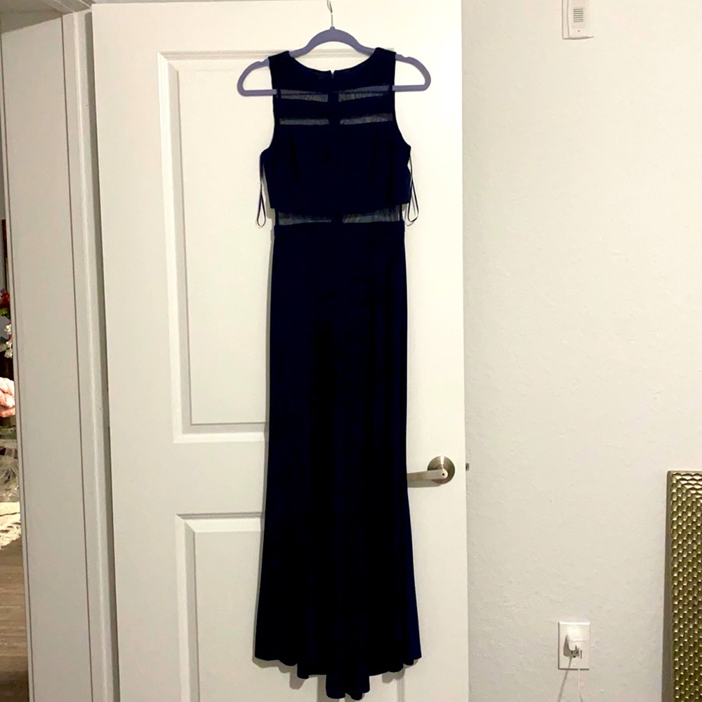 Navy Blue Maxi dress New! Sz 6P
